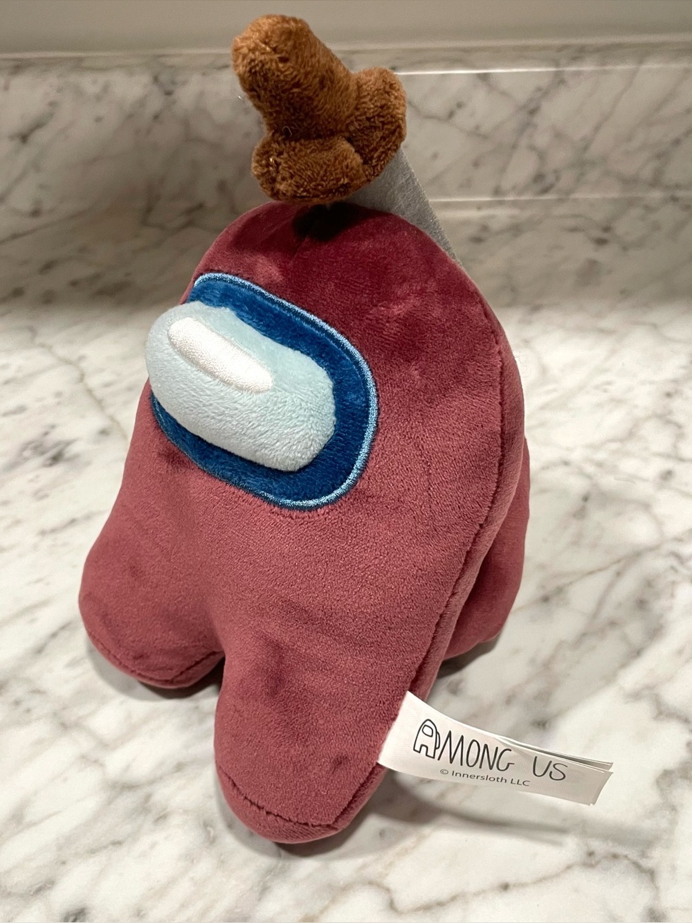 Among Us Series 4 Red Plush with Knife Stuffed Toy 6" Machete Sword Licensed